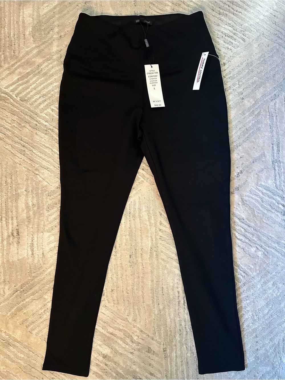 For Cynthia Black Women's High-Waist Dress Leggings with Tags